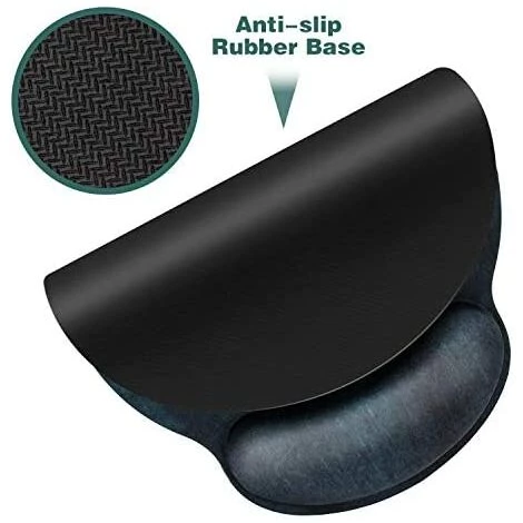 PERLE RARE Tapis De Souris Ergonomique Avec Repose-Poignet En Gel - Soulage La Douleur-Motif Mignon Vert - Avec écouteurs-Base En Caoutchouc Antidérapant-Convient Pour Ordinateur,Bureau,Maison 6 PERLE RARE Tapis De Souris Ergonomique Avec Repose-Poignet En Gel - Soulage La Douleur-Motif Mignon Vert - Avec écouteurs-Base En Caoutchouc Antidérapant-Convient Pour Ordinateur,Bureau,Maison – Image 4