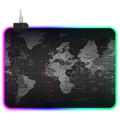 PERLE RARE RGB Tapis De Souris Gaming Grands 900 X 400 X 4 Mm Surdimensionné XXL Jeu Mousepad Imperméable Antidérapant Surface Tapis De Souris Pour Ordinateur Bureau Gamer Carte Monde 3 PERLE RARE RGB Tapis De Souris Gaming Grands 900 X 400 X 4 Mm Surdimensionné XXL Jeu Mousepad Imperméable Antidérapant Surface Tapis De Souris Pour Ordinateur Bureau Gamer Carte Monde
