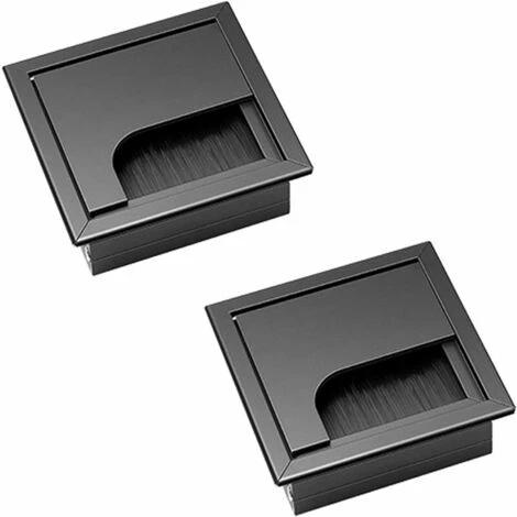 Oeillets De Bureau Accessoires De Bureau à Oeillets Rectangulaires 2 Pièces 80 Mm X 80 Mm En Alliage D'Aluminium Avec Joint Brosse Sortie De Câble De Bureau Pour Bureau Et Bureau à Domicile. S'arêern 3 Oeillets De Bureau Accessoires De Bureau à Oeillets Rectangulaires 2 Pièces 80 Mm X 80 Mm En Alliage D'Aluminium Avec Joint Brosse Sortie De Câble De Bureau Pour Bureau Et Bureau à Domicile. S'arêern