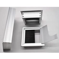 Oeillet Rectangulaire Bureau Oeillet Aluminium Anodisé Oeillet D'Ordinateur De Bureau 2 Pièces 80*80mm + 1 Pièces 80*160mm S'arêern -France Bureau Soldes 2022 65359260 4