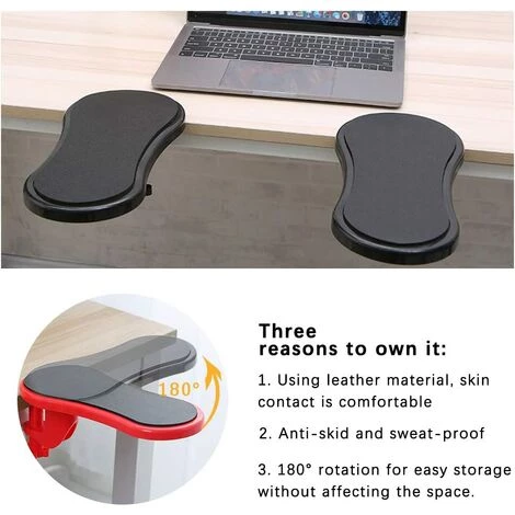 BDD Soutien Portable Arm Design Ergonomique Articulé Computer, Repose-poignet Assistance Accoudoir,Taille Réglable Accoudoir Bureau Extender-Réglable à 180 °, Détend Les Muscles Des épaules 6 BDD Soutien Portable Arm Design Ergonomique Articulé Computer, Repose-poignet Assistance Accoudoir,Taille Réglable Accoudoir Bureau Extender-Réglable à 180 °, Détend Les Muscles Des épaules – Image 4
