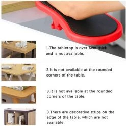 BDD Soutien Portable Arm Design Ergonomique Articulé Computer, Repose-poignet Assistance Accoudoir,Taille Réglable Accoudoir Bureau Extender-Réglable à 180 °, Détend Les Muscles Des épaules 11 BDD Soutien Portable Arm Design Ergonomique Articulé Computer, Repose-poignet Assistance Accoudoir,Taille Réglable Accoudoir Bureau Extender-Réglable à 180 °, Détend Les Muscles Des épaules -France Bureau Soldes 2022 65377472 5