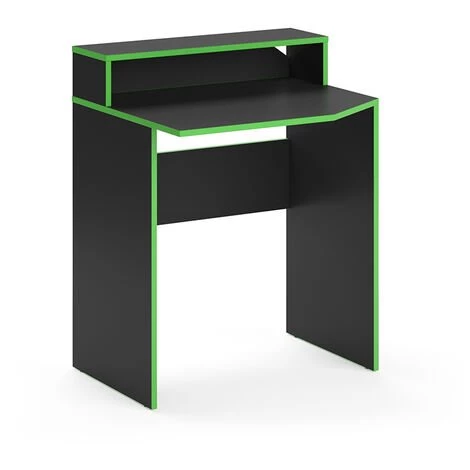 Table D'ordinateur „Kron" 70cm Noir/vert Vicco 3 Table D'ordinateur „Kron" 70cm Noir/vert Vicco