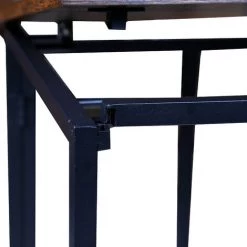 FVO Bureau D'angle, Table En Forme De L, Avec Caisson à Dossiers Suspendus, Bureau à Domicile, Montage Facile, Cadre En Acier, Style Industriel, Bureau à Domicile (noir+marron Rustique) -France Bureau Soldes 2022 65884565 2