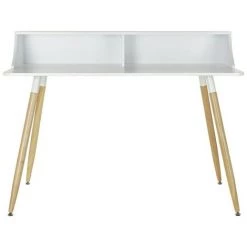 BRICOMARTEAU Bureau DKD Home Decor Naturel MDF Blanc (120 X 60 X 92 Cm) -France Bureau Soldes 2022 65933841 4