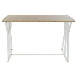 BRICOMARTEAU Bureau DKD Home Decor Naturel Métal MDF Blanc (120 X 70 X 75 Cm) -France Bureau Soldes 2022 65933920 3