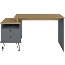 AKITEN RETAIL Bureau Modulable FLEX Gris - Gris