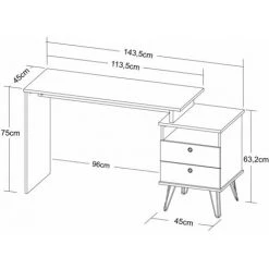 AKITEN RETAIL Bureau Modulable FLEX Gris - Gris -France Bureau Soldes 2022 65959843 5