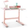 GOPLUS Bureau D’?tude Réglable En Hauteur Pour Enfants, Table à Dessin Avec Grand Surface De 80X60 CM, Table De Travail Avec Tapis Antidérapants Et Coins Arrondis, Pour Gar?ons Et Filles (Rose) -France Bureau Soldes 2022 66262717 1