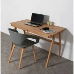 DRAWER Bureau En Chêne 2 Tiroirs - Washburn - Couleur - Chêne -France Bureau Soldes 2022 66265036 3