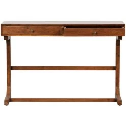 BEPUREHOME Bureau 2 Tiroirs En Bois - Old School - Couleur - Marron 11 BEPUREHOME Bureau 2 Tiroirs En Bois - Old School - Couleur - Marron -France Bureau Soldes 2022 66342461 5