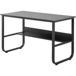 MODERNLUXE Bureau Informatique Contemporain Table D'ordinateur Avec étagère 120x60x73 Cm, Noir 9 MODERNLUXE Bureau Informatique Contemporain Table D'ordinateur Avec étagère 120x60x73 Cm, Noir -France Bureau Soldes 2022 66433437 3