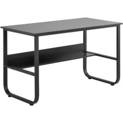 MODERNLUXE Bureau Informatique Contemporain Table D'ordinateur Avec étagère 120x60x73 Cm, Noir 10 MODERNLUXE Bureau Informatique Contemporain Table D'ordinateur Avec étagère 120x60x73 Cm, Noir -France Bureau Soldes 2022 66433437 4