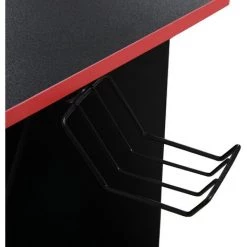 MOBILI REBECCA Rebecca Mobili Table Gaming Pour PC Table Noire Rouge En Bois Design Moderne Avec Accessoires -France Bureau Soldes 2022 66812335 5