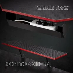 DESINO Bureau Gamer Gaming Informatique - 150*120 Bureau D'angle PC En Forme L Avec Support D'écran, Crochet Pour Casque, Coin Bureau D'Ordinateur Pour Jouer, Travail, Chambre, Sallon, Domicile, Noir -France Bureau Soldes 2022 66827074 4