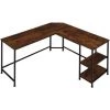 TECTAKE Bureau HAMILTON 138x138x75,5cm - Table D’ordinateur En L, Bureau D’angle, Table De Bureau - Bois Foncé Industriel 2 TECTAKE Bureau HAMILTON 138x138x75,5cm - Table D’ordinateur En L, Bureau D’angle, Table De Bureau - Bois Foncé Industriel -France Bureau Soldes 2022 66852207 1