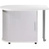 LES TENDANCES Bureau Avec Plateau Pivotant Et Rangement Blanc Et Gris Kool 105 Cm 1 LES TENDANCES Bureau Avec Plateau Pivotant Et Rangement Blanc Et Gris Kool 105 Cm -France Bureau Soldes 2022 66880523 1