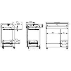 LES TENDANCES Bureau Informatique Blanc à Rideau Imprimé Zonk Pow Must 80 Cm -France Bureau Soldes 2022 66880538 4