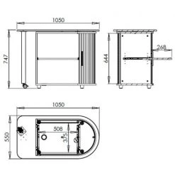 LES TENDANCES Bureau Avec Plateau Pivotant Et Rangement Bois Clair Kool 105 Cm -France Bureau Soldes 2022 66880633 3
