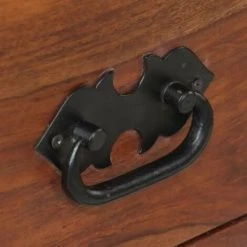 LES TENDANCES Bureau 4 Tiroirs Sesham Massif Laqué Et Cuir Métal Noir Elane 11 LES TENDANCES Bureau 4 Tiroirs Sesham Massif Laqué Et Cuir Métal Noir Elane -France Bureau Soldes 2022 66880942 5