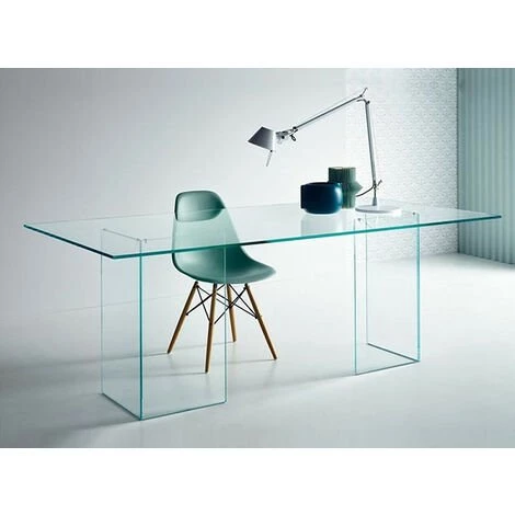LES TENDANCES Bureau Design Verre Transparent Hasmi 3 LES TENDANCES Bureau Design Verre Transparent Hasmi