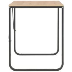 LES TENDANCES Bureau Bois Clair Et Métal Noir Jorka -France Bureau Soldes 2022 66881106 4