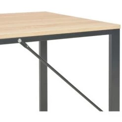 LES TENDANCES Bureau Bois Clair Et Métal Noir Jorka -France Bureau Soldes 2022 66881106 5