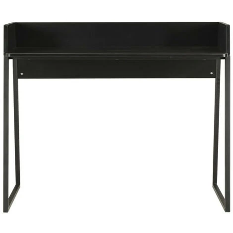 LES TENDANCES Bureau Bois Et Métal Noir Papyrus 4 LES TENDANCES Bureau Bois Et Métal Noir Papyrus – Image 2