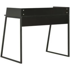 LES TENDANCES Bureau Bois Et Métal Noir Papyrus 10 LES TENDANCES Bureau Bois Et Métal Noir Papyrus -France Bureau Soldes 2022 66881669 4