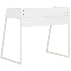 LES TENDANCES Bureau Bois Et Métal Blanc Papyrus 10 LES TENDANCES Bureau Bois Et Métal Blanc Papyrus -France Bureau Soldes 2022 66881674 4