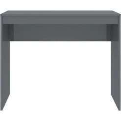 LES TENDANCES Bureau Bois Gris Brillant Studano 90 Cm -France Bureau Soldes 2022 66881676 4