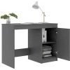 LES TENDANCES Bureau Gris 100x50x76 Cm