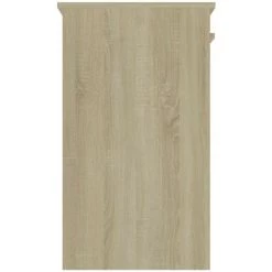 LES TENDANCES Bureau Blanc Et Chêne Sonoma 90x45x76 Cm -France Bureau Soldes 2022 66882204 5