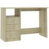 LES TENDANCES Bureau Avec Tiroirs Chêne Sonoma 110x50x76 Cm -France Bureau Soldes 2022 66882268 1