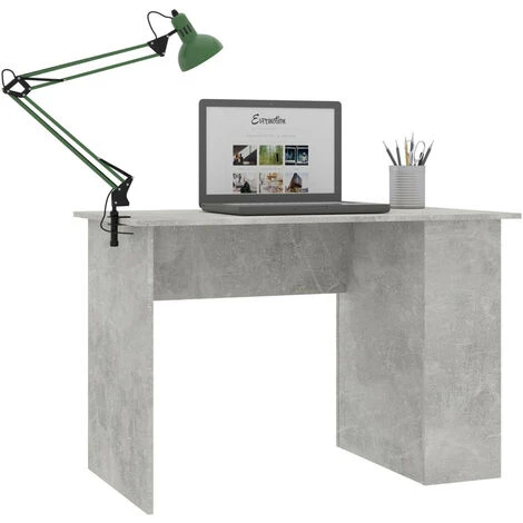 LES TENDANCES Bureau Gris Béton 110x60x73 Cm 5 LES TENDANCES Bureau Gris Béton 110x60x73 Cm – Image 3