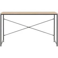 LES TENDANCES Bureau D'ordinateur Noir Et Chêne 120 X 60 X 70 Cm -France Bureau Soldes 2022 66884480 3