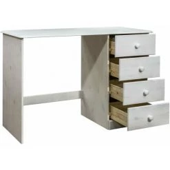 LES TENDANCES Bureau Avec 4 Tiroirs 110x50x74 Cm Bois De Pin Massif 10 LES TENDANCES Bureau Avec 4 Tiroirs 110x50x74 Cm Bois De Pin Massif -France Bureau Soldes 2022 66888058 4