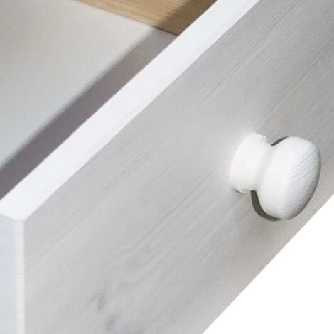 LES TENDANCES Bureau Avec 4 Tiroirs 110x50x74 Cm Bois De Pin Massif 7 LES TENDANCES Bureau Avec 4 Tiroirs 110x50x74 Cm Bois De Pin Massif – Image 5