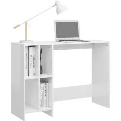 LES TENDANCES Bureau D'ordinateur Portable Blanc Brillant 102,5x35x75 Cm 9 LES TENDANCES Bureau D'ordinateur Portable Blanc Brillant 102,5x35x75 Cm -France Bureau Soldes 2022 66895123 3