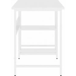 LES TENDANCES Bureau D'ordinateur Blanc 105x55x72 Cm MDF Et Métal -France Bureau Soldes 2022 66897547 4