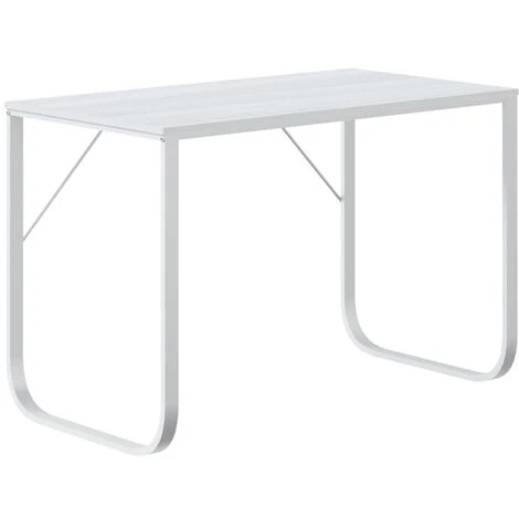 LES TENDANCES Bureau D'ordinateur Blanc 110x60x73 Cm 3 LES TENDANCES Bureau D'ordinateur Blanc 110x60x73 Cm