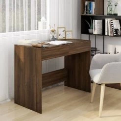 LES TENDANCES Bureau Chêne Marron 101x50x76,5 Cm -France Bureau Soldes 2022 66899082 2