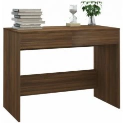 LES TENDANCES Bureau Chêne Marron 101x50x76,5 Cm -France Bureau Soldes 2022 66899082 4