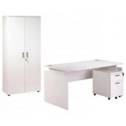 LES TENDANCES Bureau Réglable En Hauteur Blanc Hublo -France Bureau Soldes 2022 66900556 3