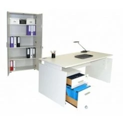 LES TENDANCES Bureau Réglable En Hauteur Blanc Hublo -France Bureau Soldes 2022 66900556 4