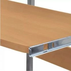 LES TENDANCES Bureau Informatique Bois Marron Et Métal Senseya -France Bureau Soldes 2022 66901158 5