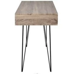 LES TENDANCES Bureau 2 Niches Bois Gris Métal Noir Kanoe -France Bureau Soldes 2022 66901429 3