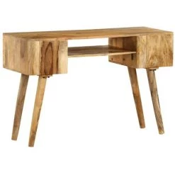 LES TENDANCES Bureau 4 Tiroirs Manguier Massif Clair Walker -France Bureau Soldes 2022 66901596 3