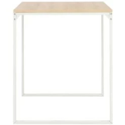 LES TENDANCES Bureau D'ordinateur Bois Clair Et Métal Blanc Simply 10 LES TENDANCES Bureau D'ordinateur Bois Clair Et Métal Blanc Simply -France Bureau Soldes 2022 66901598 4