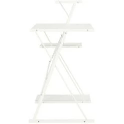 LES TENDANCES Bureau 3 étagères Bois Et Métal Blanc Kajal -France Bureau Soldes 2022 66901752 3